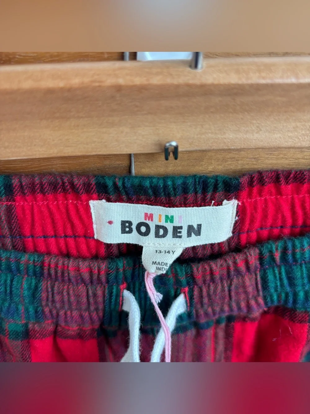 NWT Mini Boden Pajama Pants, Size 13-14